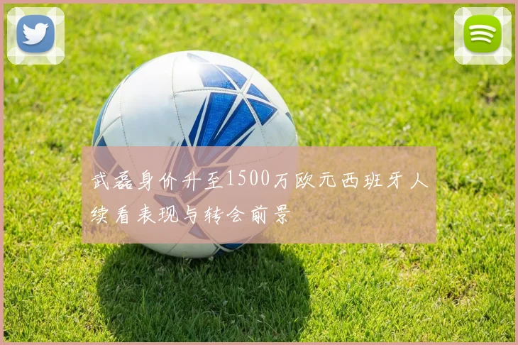武磊身价升至1500万欧元西班牙人续看表现与转会前景